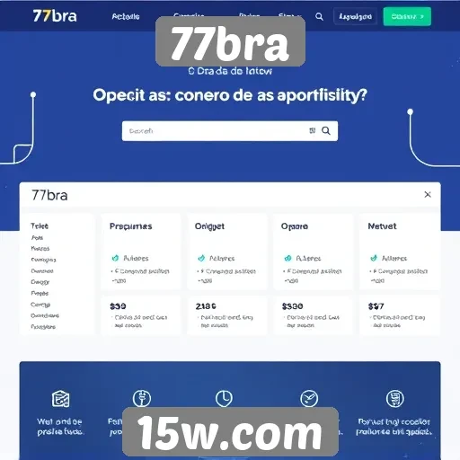 Exploração das funcionalidades do site 77bra